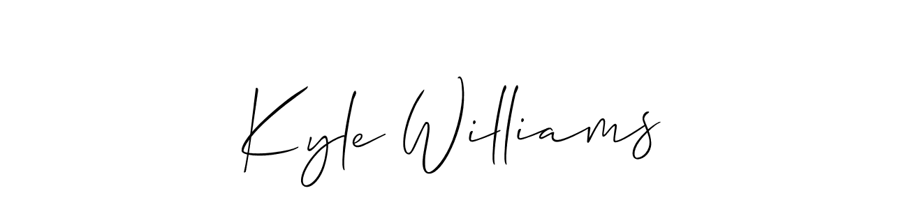 Make a short Kyle Williams signature style. Manage your documents anywhere anytime using Allison_Script. Create and add eSignatures, submit forms, share and send files easily. Kyle Williams signature style 2 images and pictures png