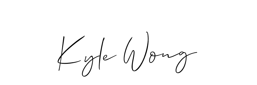 You should practise on your own different ways (Allison_Script) to write your name (Kyle Wong) in signature. don't let someone else do it for you. Kyle Wong signature style 2 images and pictures png