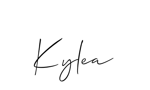 How to make Kylea signature? Allison_Script is a professional autograph style. Create handwritten signature for Kylea name. Kylea signature style 2 images and pictures png