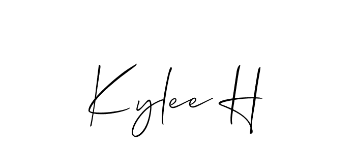 You can use this online signature creator to create a handwritten signature for the name Kylee H. This is the best online autograph maker. Kylee H signature style 2 images and pictures png