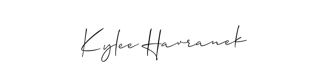 Design your own signature with our free online signature maker. With this signature software, you can create a handwritten (Allison_Script) signature for name Kylee Havranek. Kylee Havranek signature style 2 images and pictures png