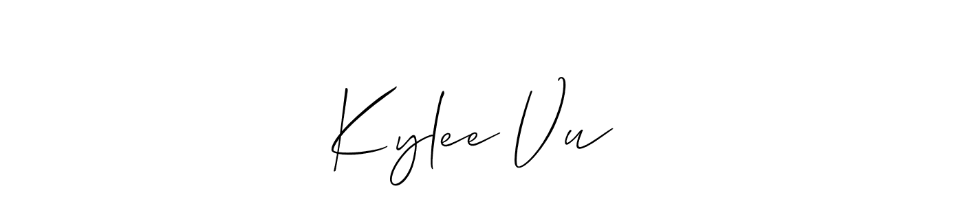 Make a beautiful signature design for name Kylee Vu❤️. With this signature (Allison_Script) style, you can create a handwritten signature for free. Kylee Vu❤️ signature style 2 images and pictures png