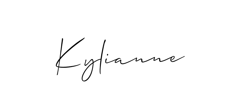 if you are searching for the best signature style for your name Kylianne. so please give up your signature search. here we have designed multiple signature styles  using Allison_Script. Kylianne signature style 2 images and pictures png