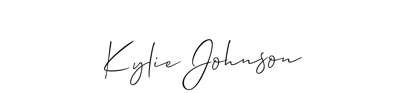 Also You can easily find your signature by using the search form. We will create Kylie Johnson name handwritten signature images for you free of cost using Allison_Script sign style. Kylie Johnson signature style 2 images and pictures png