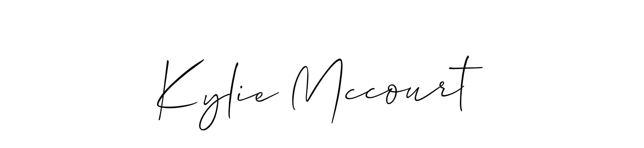 How to Draw Kylie Mccourt signature style? Allison_Script is a latest design signature styles for name Kylie Mccourt. Kylie Mccourt signature style 2 images and pictures png