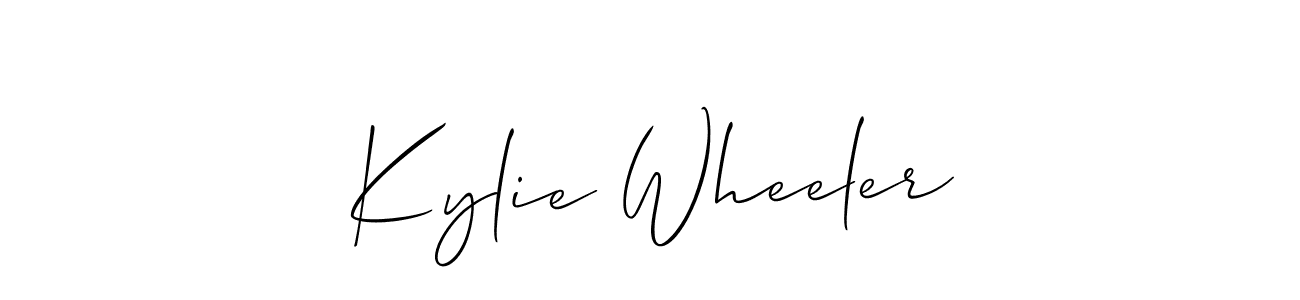 if you are searching for the best signature style for your name Kylie Wheeler. so please give up your signature search. here we have designed multiple signature styles  using Allison_Script. Kylie Wheeler signature style 2 images and pictures png