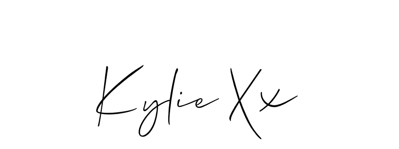 How to Draw Kylie Xx signature style? Allison_Script is a latest design signature styles for name Kylie Xx. Kylie Xx signature style 2 images and pictures png