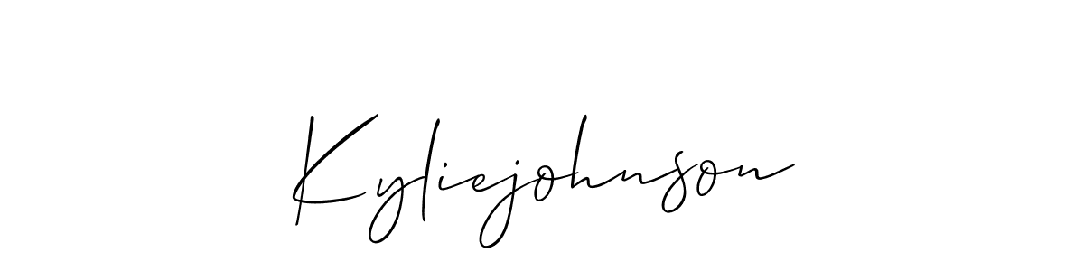 Design your own signature with our free online signature maker. With this signature software, you can create a handwritten (Allison_Script) signature for name Kyliejohnson. Kyliejohnson signature style 2 images and pictures png