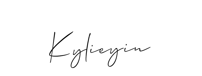 Kylieyin stylish signature style. Best Handwritten Sign (Allison_Script) for my name. Handwritten Signature Collection Ideas for my name Kylieyin. Kylieyin signature style 2 images and pictures png