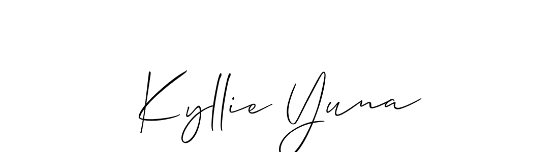 This is the best signature style for the Kyllie Yuna name. Also you like these signature font (Allison_Script). Mix name signature. Kyllie Yuna signature style 2 images and pictures png