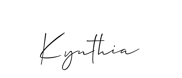 It looks lik you need a new signature style for name Kynthia. Design unique handwritten (Allison_Script) signature with our free signature maker in just a few clicks. Kynthia signature style 2 images and pictures png