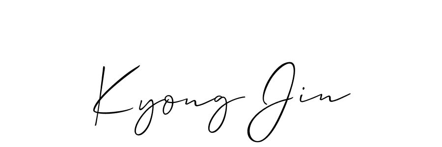 How to make Kyong Jin signature? Allison_Script is a professional autograph style. Create handwritten signature for Kyong Jin name. Kyong Jin signature style 2 images and pictures png