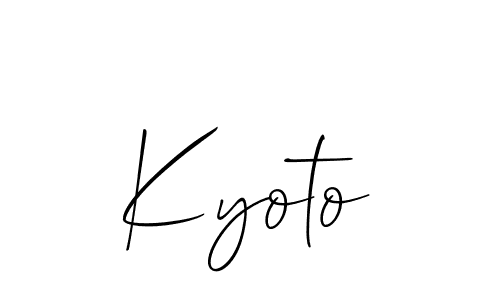 It looks lik you need a new signature style for name Kyoto. Design unique handwritten (Allison_Script) signature with our free signature maker in just a few clicks. Kyoto signature style 2 images and pictures png