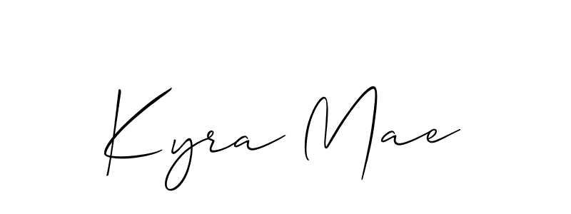 How to make Kyra Mae signature? Allison_Script is a professional autograph style. Create handwritten signature for Kyra Mae name. Kyra Mae signature style 2 images and pictures png