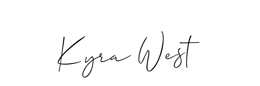 Best and Professional Signature Style for Kyra West. Allison_Script Best Signature Style Collection. Kyra West signature style 2 images and pictures png