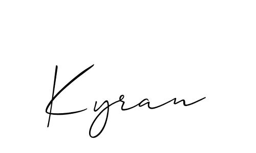 You should practise on your own different ways (Allison_Script) to write your name (Kyran) in signature. don't let someone else do it for you. Kyran signature style 2 images and pictures png