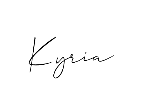 You should practise on your own different ways (Allison_Script) to write your name (Kyria) in signature. don't let someone else do it for you. Kyria signature style 2 images and pictures png