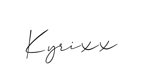 Best and Professional Signature Style for Kyrixx. Allison_Script Best Signature Style Collection. Kyrixx signature style 2 images and pictures png
