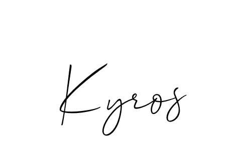 Check out images of Autograph of Kyros name. Actor Kyros Signature Style. Allison_Script is a professional sign style online. Kyros signature style 2 images and pictures png