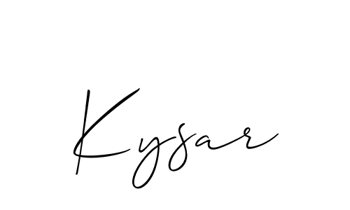 Make a beautiful signature design for name Kysar. Use this online signature maker to create a handwritten signature for free. Kysar signature style 2 images and pictures png