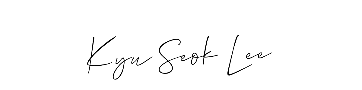 Once you've used our free online signature maker to create your best signature Allison_Script style, it's time to enjoy all of the benefits that Kyu Seok Lee name signing documents. Kyu Seok Lee signature style 2 images and pictures png