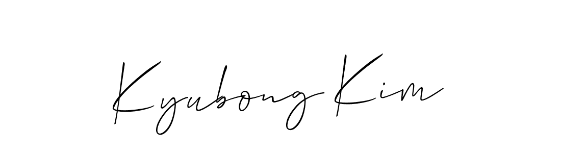 You can use this online signature creator to create a handwritten signature for the name Kyubong Kim. This is the best online autograph maker. Kyubong Kim signature style 2 images and pictures png