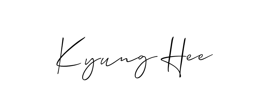 Also we have Kyung Hee name is the best signature style. Create professional handwritten signature collection using Allison_Script autograph style. Kyung Hee signature style 2 images and pictures png