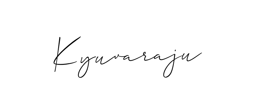 You can use this online signature creator to create a handwritten signature for the name Kyuvaraju. This is the best online autograph maker. Kyuvaraju signature style 2 images and pictures png