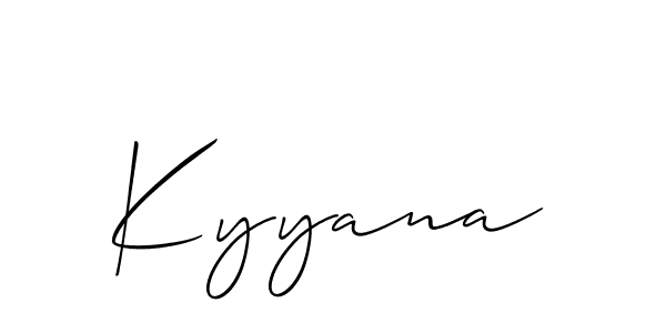 You should practise on your own different ways (Allison_Script) to write your name (Kyyana) in signature. don't let someone else do it for you. Kyyana signature style 2 images and pictures png