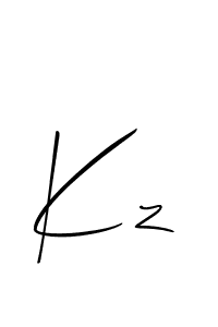 if you are searching for the best signature style for your name Kz. so please give up your signature search. here we have designed multiple signature styles  using Allison_Script. Kz signature style 2 images and pictures png