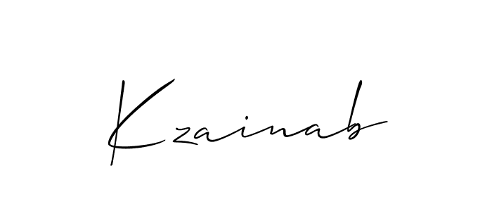 How to make Kzainab name signature. Use Allison_Script style for creating short signs online. This is the latest handwritten sign. Kzainab signature style 2 images and pictures png