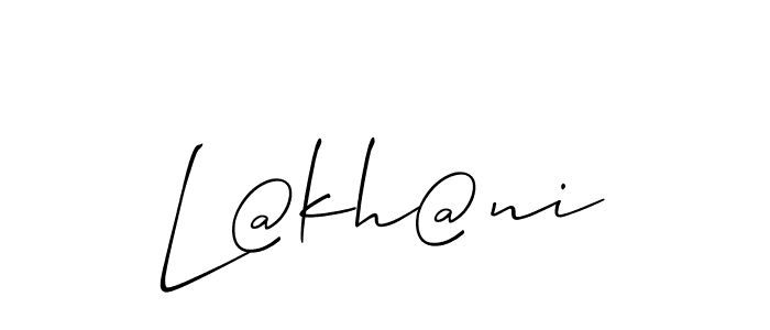 Make a beautiful signature design for name L@kh@ni. With this signature (Allison_Script) style, you can create a handwritten signature for free. L@kh@ni signature style 2 images and pictures png