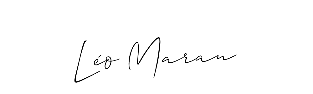 See photos of Léo Maran official signature by Spectra . Check more albums & portfolios. Read reviews & check more about Allison_Script font. Léo Maran signature style 2 images and pictures png