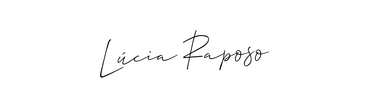 Best and Professional Signature Style for Lúcia Raposo. Allison_Script Best Signature Style Collection. Lúcia Raposo signature style 2 images and pictures png