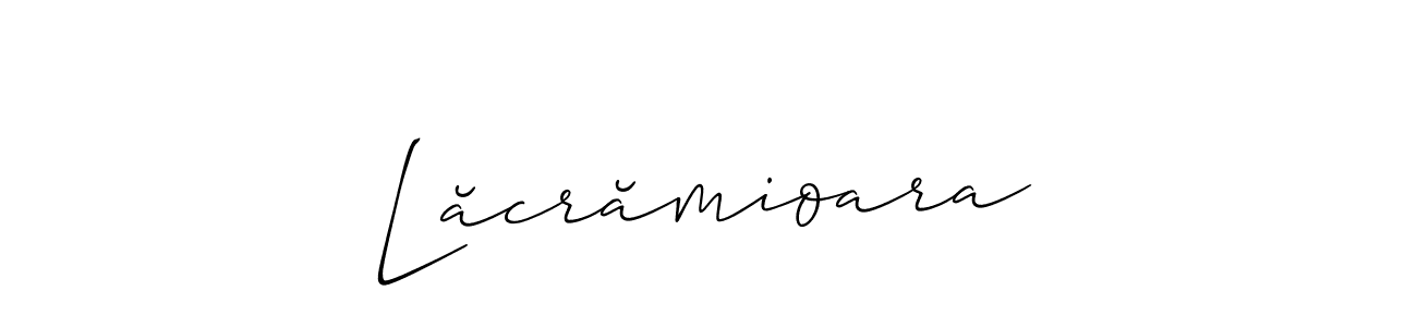 How to make Lăcrămioara signature? Allison_Script is a professional autograph style. Create handwritten signature for Lăcrămioara name. Lăcrămioara signature style 2 images and pictures png