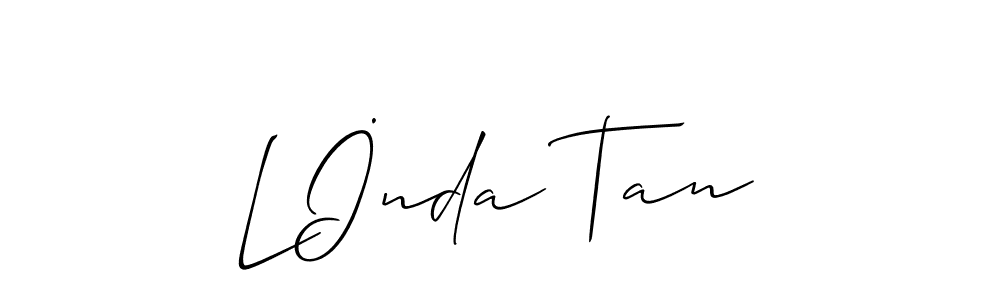 Check out images of Autograph of Lİnda Tan name. Actor Lİnda Tan Signature Style. Allison_Script is a professional sign style online. Lİnda Tan signature style 2 images and pictures png