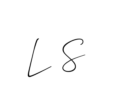 Design your own signature with our free online signature maker. With this signature software, you can create a handwritten (Allison_Script) signature for name L  S. L  S signature style 2 images and pictures png