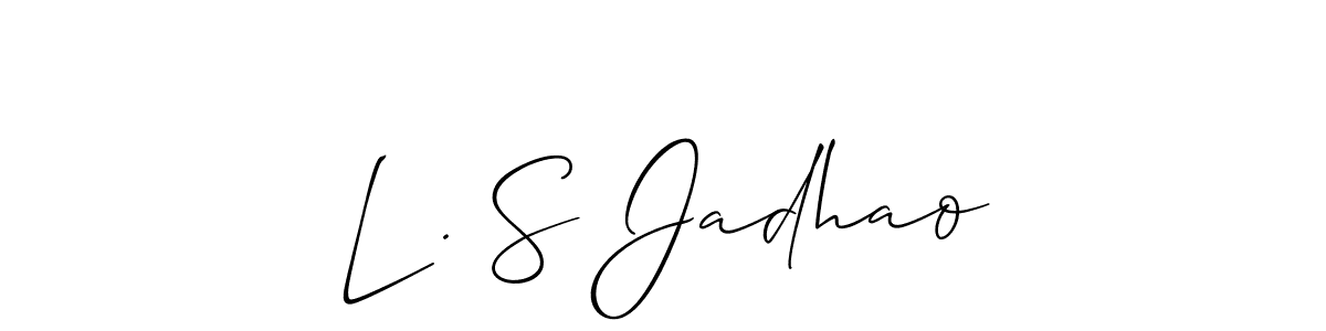 Once you've used our free online signature maker to create your best signature Allison_Script style, it's time to enjoy all of the benefits that L . S Jadhao name signing documents. L . S Jadhao signature style 2 images and pictures png