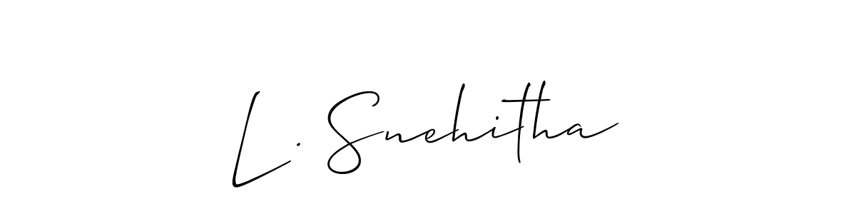 Here are the top 10 professional signature styles for the name L . Snehitha. These are the best autograph styles you can use for your name. L . Snehitha signature style 2 images and pictures png