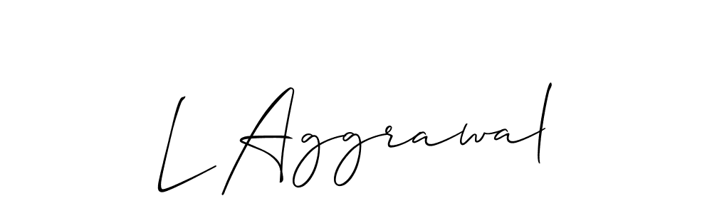 Here are the top 10 professional signature styles for the name L Aggrawal. These are the best autograph styles you can use for your name. L Aggrawal signature style 2 images and pictures png