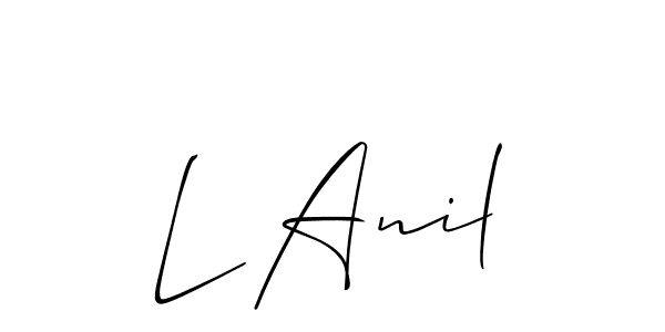 How to Draw L Anil signature style? Allison_Script is a latest design signature styles for name L Anil. L Anil signature style 2 images and pictures png