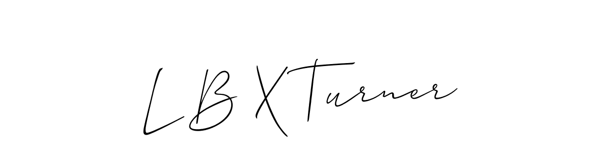 Also You can easily find your signature by using the search form. We will create L B X Turner name handwritten signature images for you free of cost using Allison_Script sign style. L B X Turner signature style 2 images and pictures png