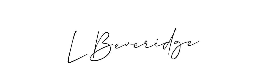 if you are searching for the best signature style for your name L Beveridge. so please give up your signature search. here we have designed multiple signature styles  using Allison_Script. L Beveridge signature style 2 images and pictures png