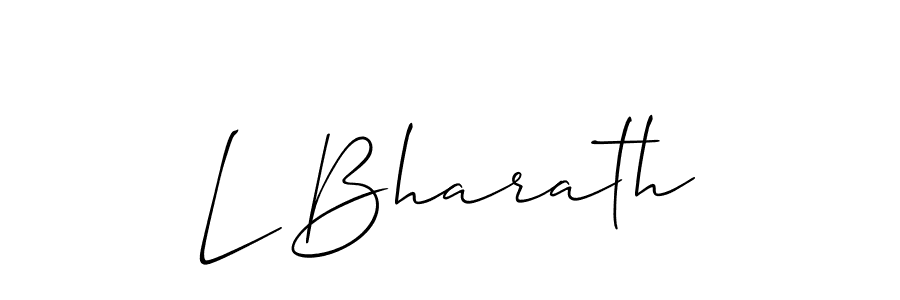 You can use this online signature creator to create a handwritten signature for the name L Bharath. This is the best online autograph maker. L Bharath signature style 2 images and pictures png