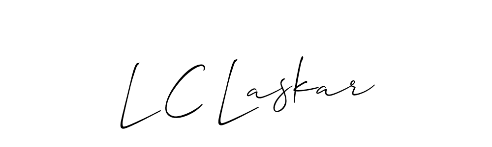 Here are the top 10 professional signature styles for the name L C Laskar. These are the best autograph styles you can use for your name. L C Laskar signature style 2 images and pictures png