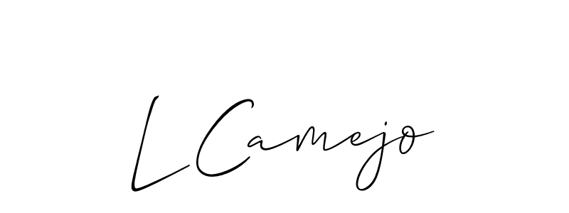 How to Draw L Camejo signature style? Allison_Script is a latest design signature styles for name L Camejo. L Camejo signature style 2 images and pictures png