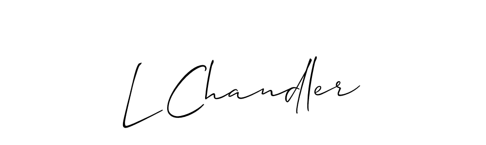 Create a beautiful signature design for name L Chandler. With this signature (Allison_Script) fonts, you can make a handwritten signature for free. L Chandler signature style 2 images and pictures png