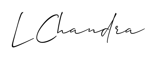Discover how L Chandra looks in an executive cursive font (Allison_Script). Perfect for legal documents, invoices, and certificates. L Chandra signature style 2 images and pictures png