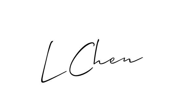 L Chen stylish signature style. Best Handwritten Sign (Allison_Script) for my name. Handwritten Signature Collection Ideas for my name L Chen. L Chen signature style 2 images and pictures png