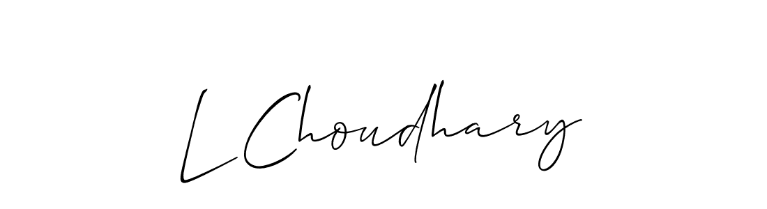 How to Draw L Choudhary signature style? Allison_Script is a latest design signature styles for name L Choudhary. L Choudhary signature style 2 images and pictures png